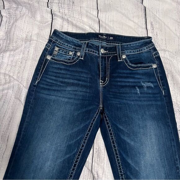 Miss Me Shining Horseshoe Bootcut Jeans Size 29X34 - Picture 5 of 10